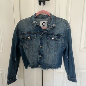 GUESS Cropped Denim Jacket